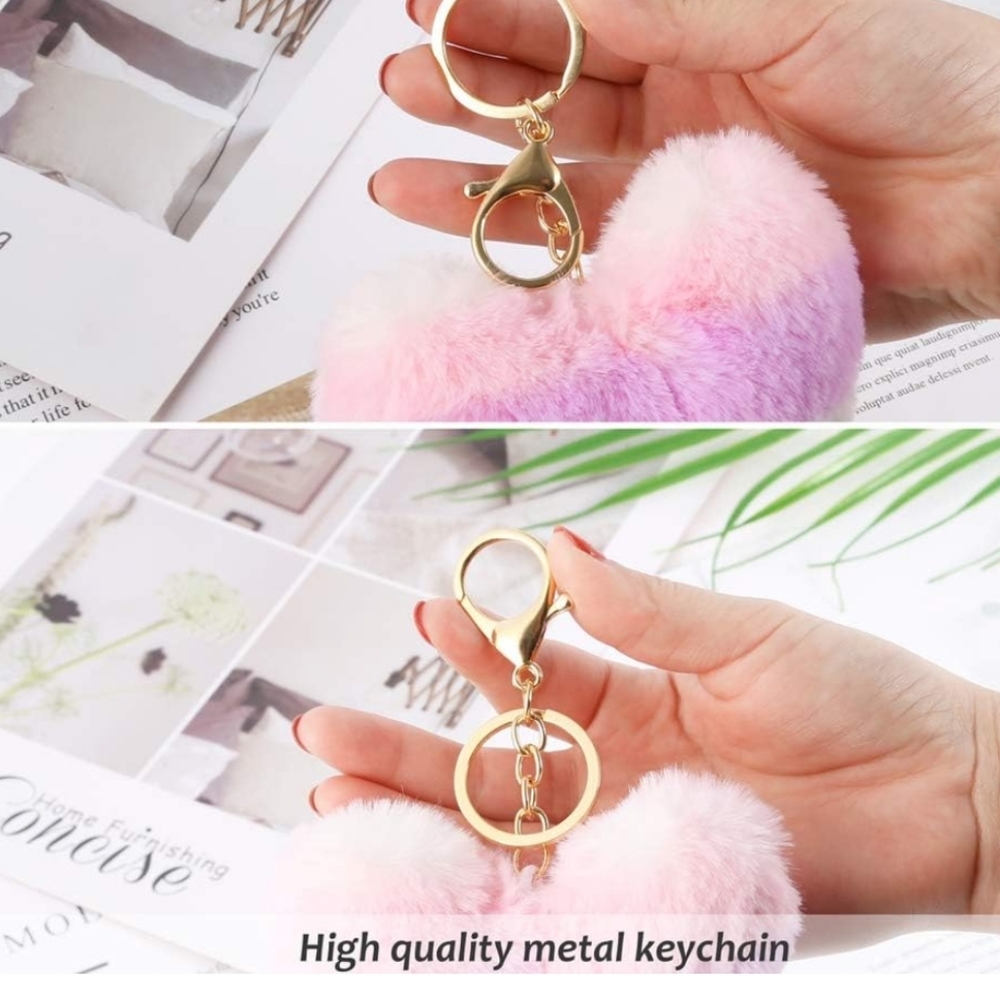 Keychain Purse Charm💜🩷🤍 - Picture 2 of 5